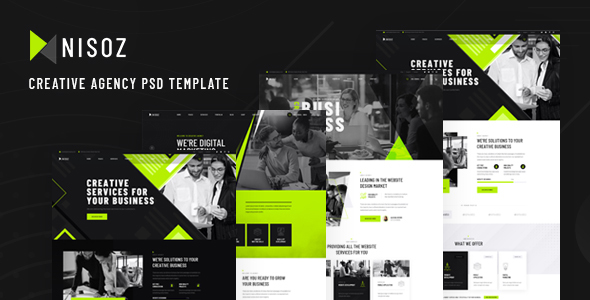 Nisoz - Creative Agency PSD Template