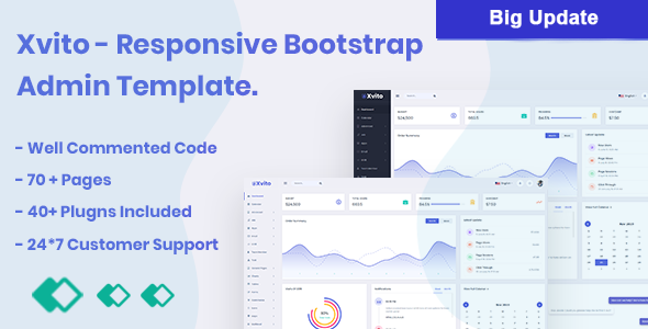 Xvito - Bootstrap Admin Template