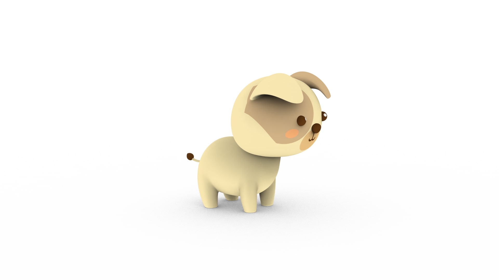 Cartoon Dog v001 character by StoreMini3D | 3DOcean