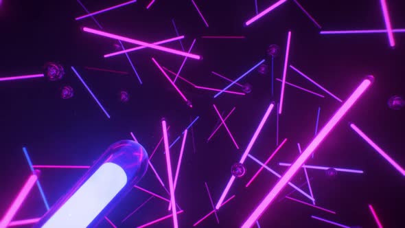 Neon Tubes VJ Loop