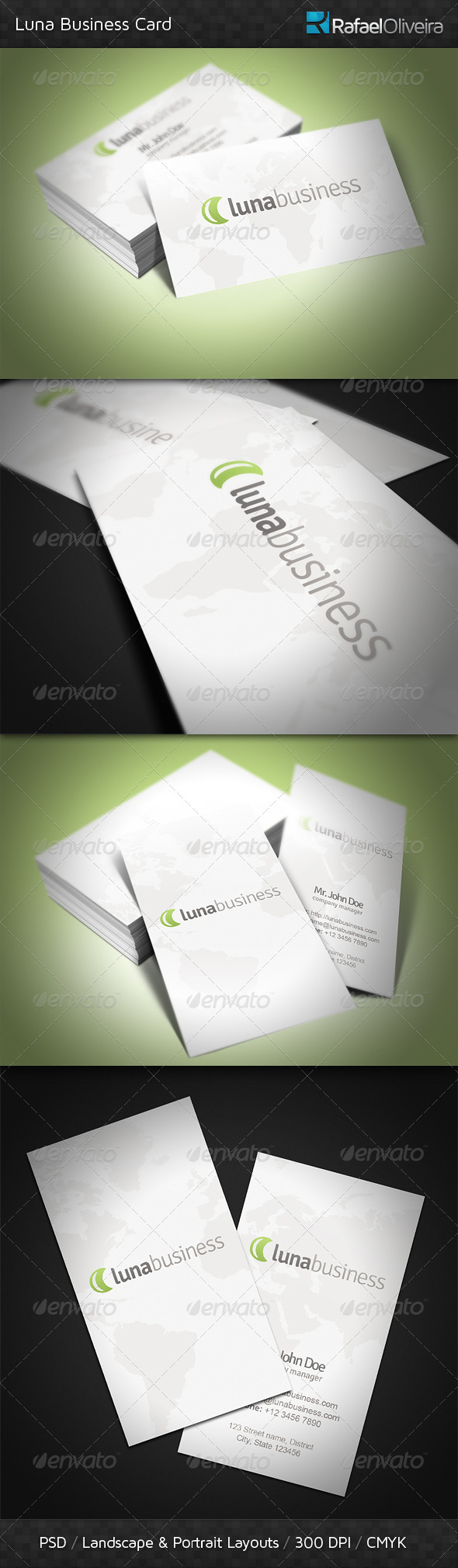 Luna Business Card - Corporate Business Cards