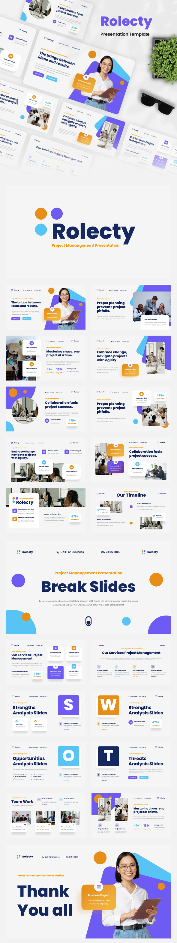 Rolecty - Project Management Keynote Template