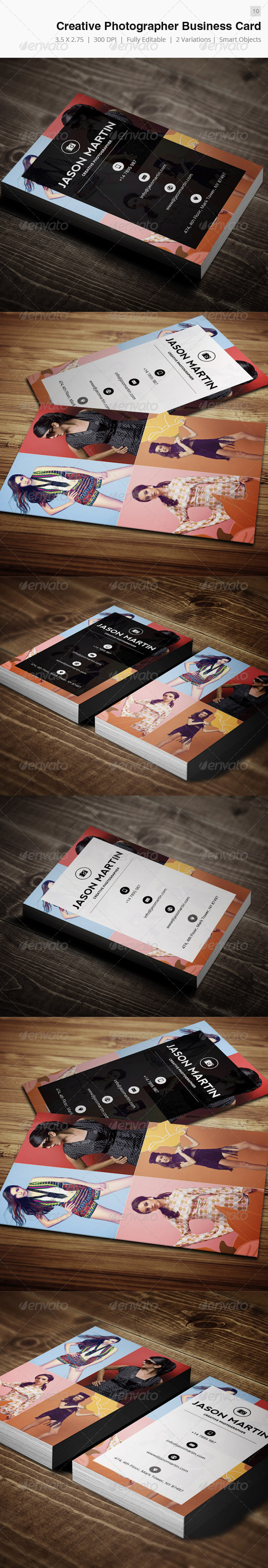 Creative Photographer Business Card - 10 - Creative Business Cards