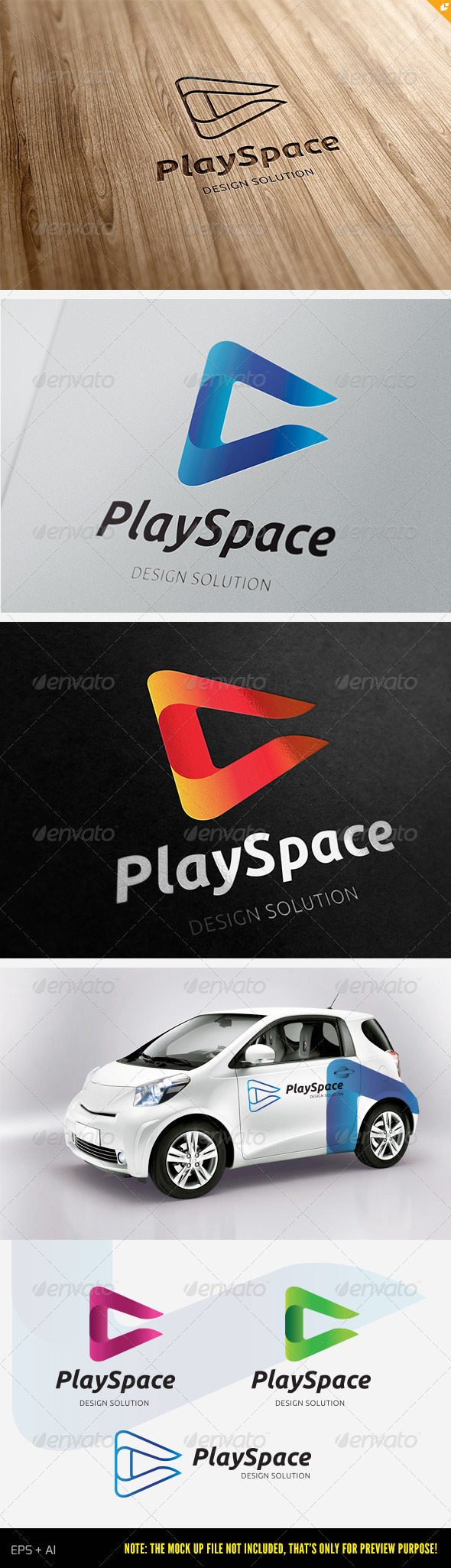 Play Space Logo - Vector Abstract