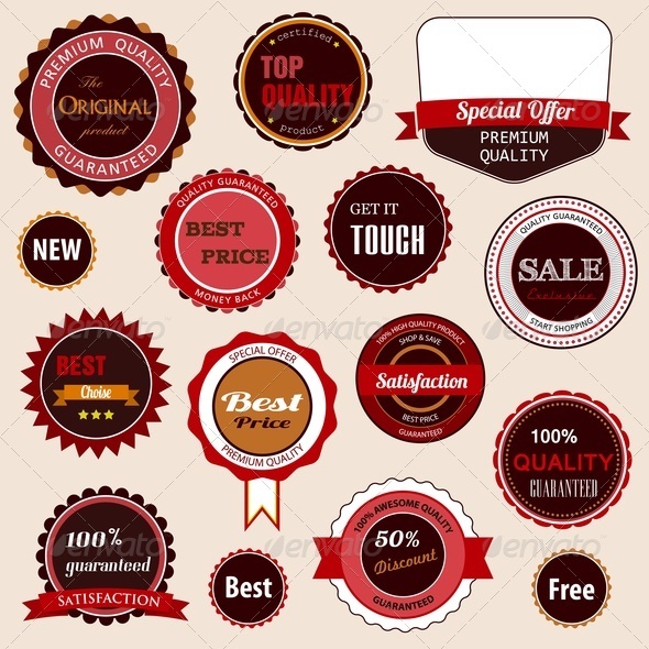 Set of Sale Badges, Labels and Stickers - Retail Commercial / Shopping