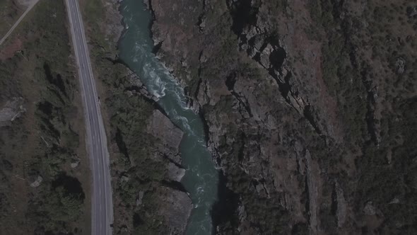 River gorge aerial view
