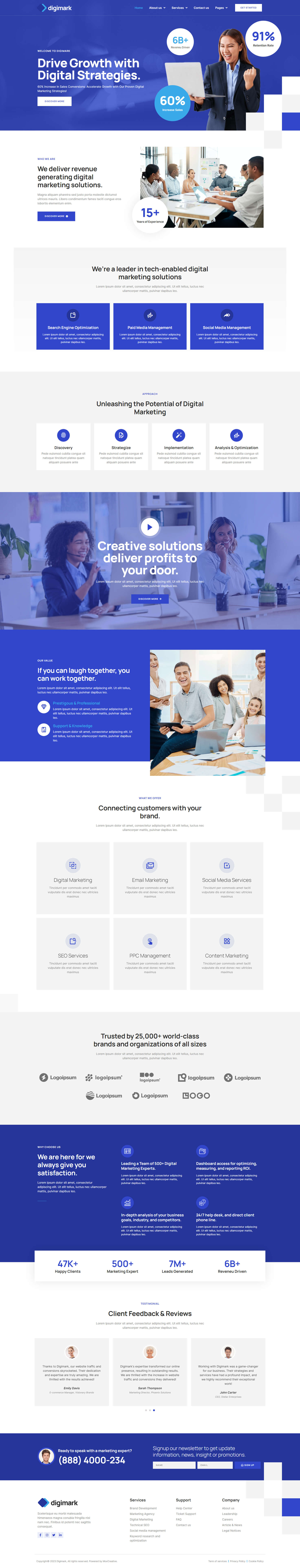 Digimark - Digital Marketing Agency Elementor Pro Template Kit by ...