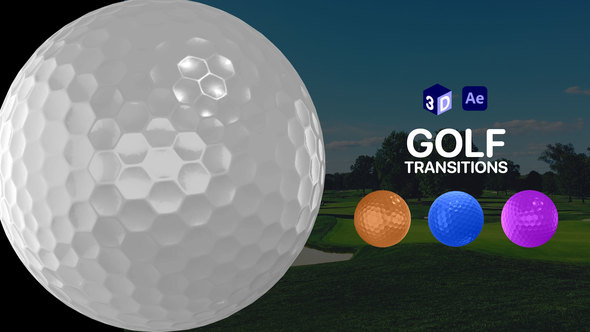 Golf Ball Transitions for After Effects, After Effects Project Files