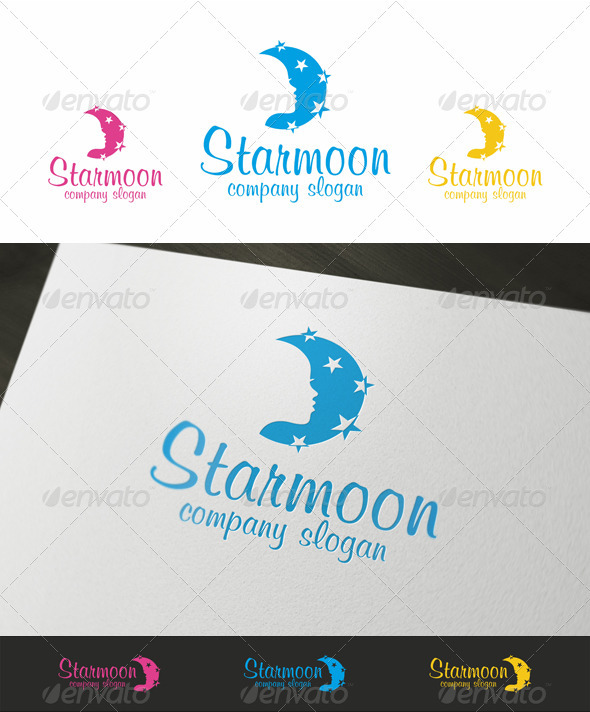 Night Spa Beauty Logo - Humans Logo Templates