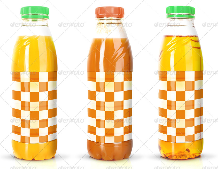Juice or Tea Bottle Mockup by garhernan | GraphicRiver