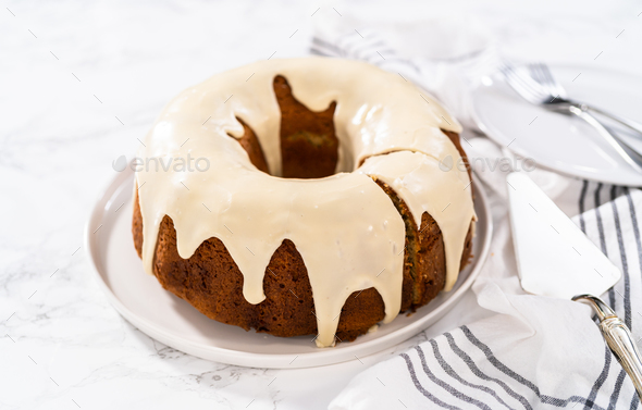 Christmas Chocolate Bundt Cake with Chocolate Frosting - Arina Photography