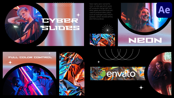Cyber City Slideshow for After Effects