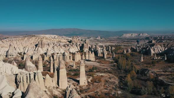 Flying Over the Mountains in Cappadocia