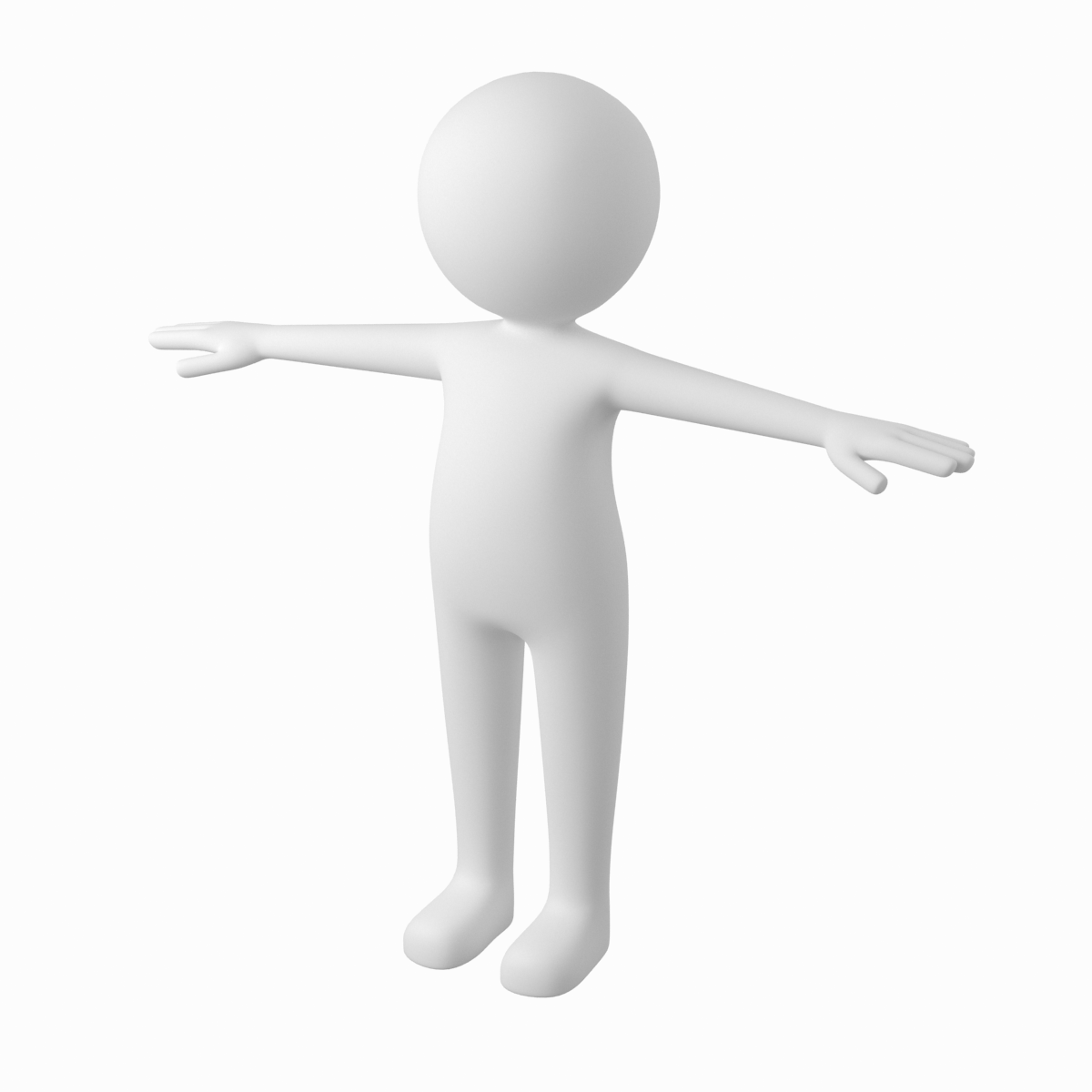 Stylized Stickman in T-Pose by valeriik