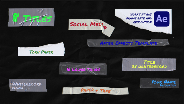 Paper & Tape | Titles & Lower Thirds
