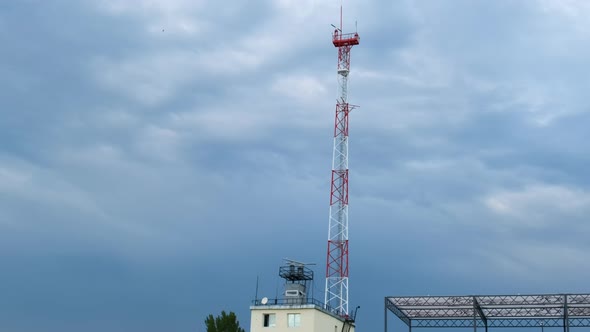 A Radar Tower That Controls Sea Traffic