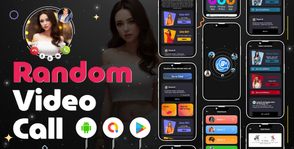 Random Video Call App |Agora SDK VIdeo Call | Firebase Backend | Android App | Admob Ads | V3.1