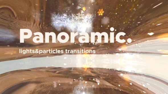 Lights & Particles Panoramic Transitions Vol. 01