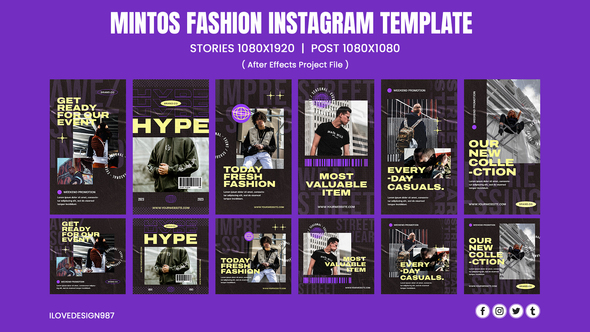 Mintos Fashion Instagram Template Product Promo template preview