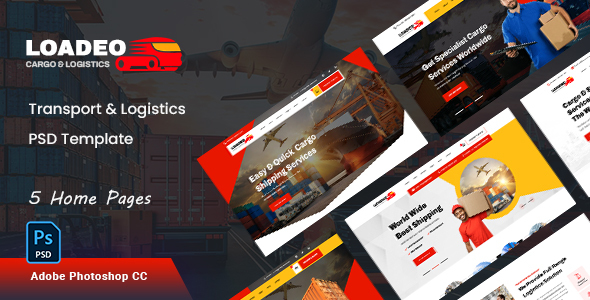 Loadeo - Transport & Logistics PSD Template