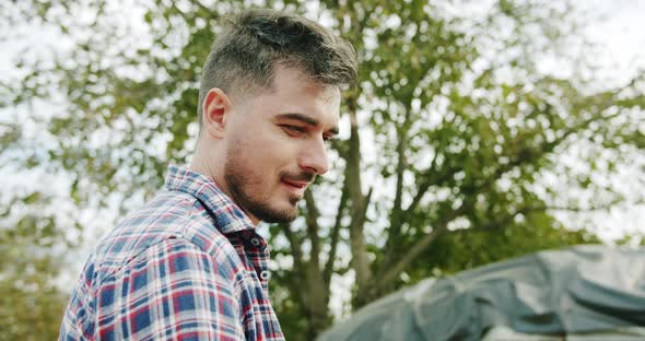 Young Farmer Work on Field Agriculture alt