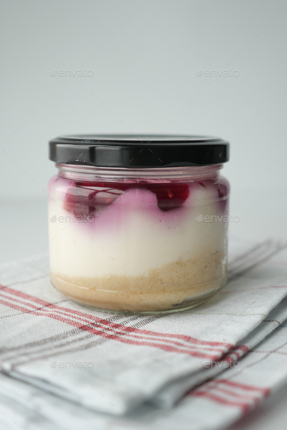 Rainbow Cake Dessert in Glass Jar Flavored with Dragee and Fruits. Ready to  Eat. - Stock Image - Everypixel