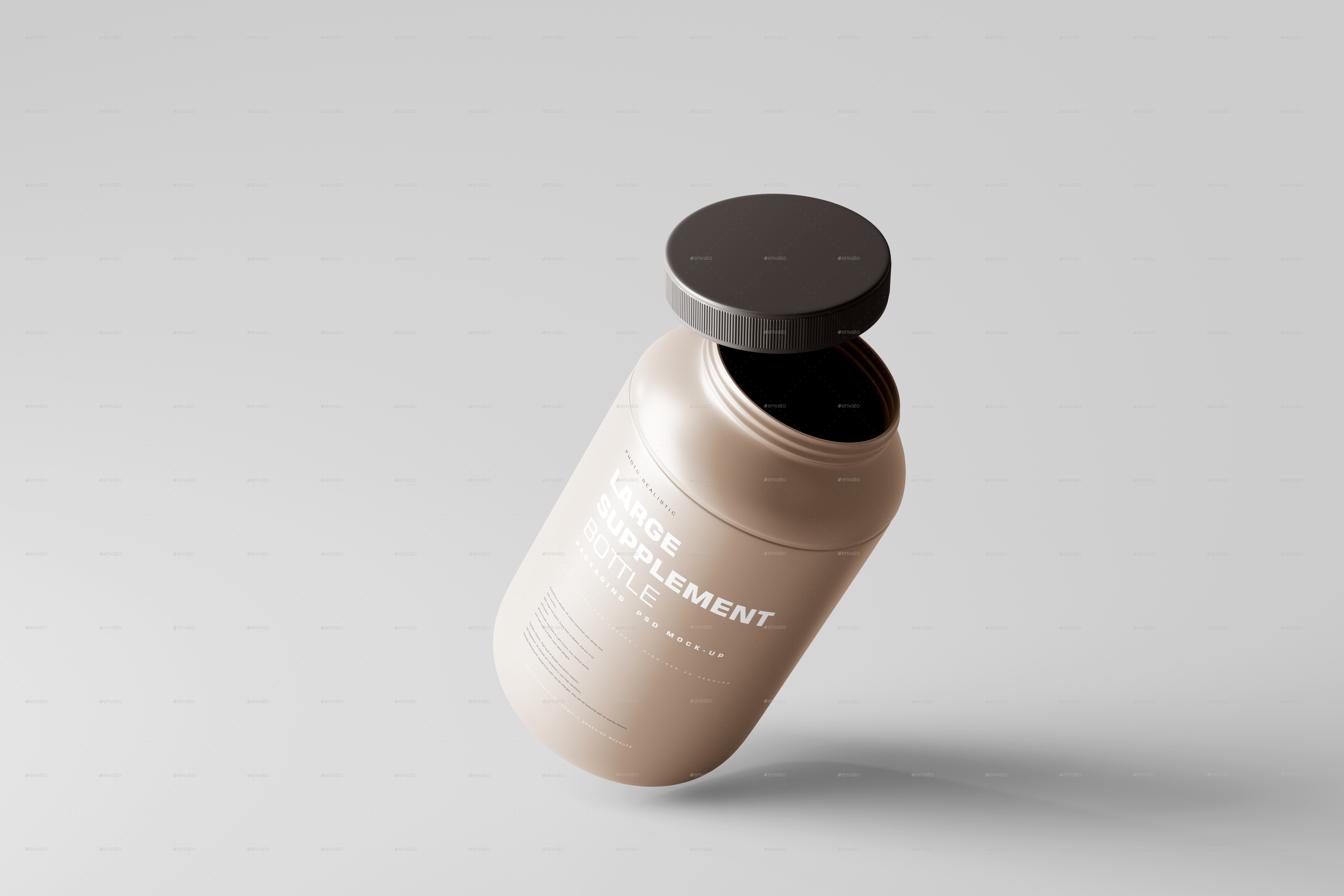 Food Supplement Plastic Jar Mockup, Product Mockups ft. container & mockup  - Envato Elements