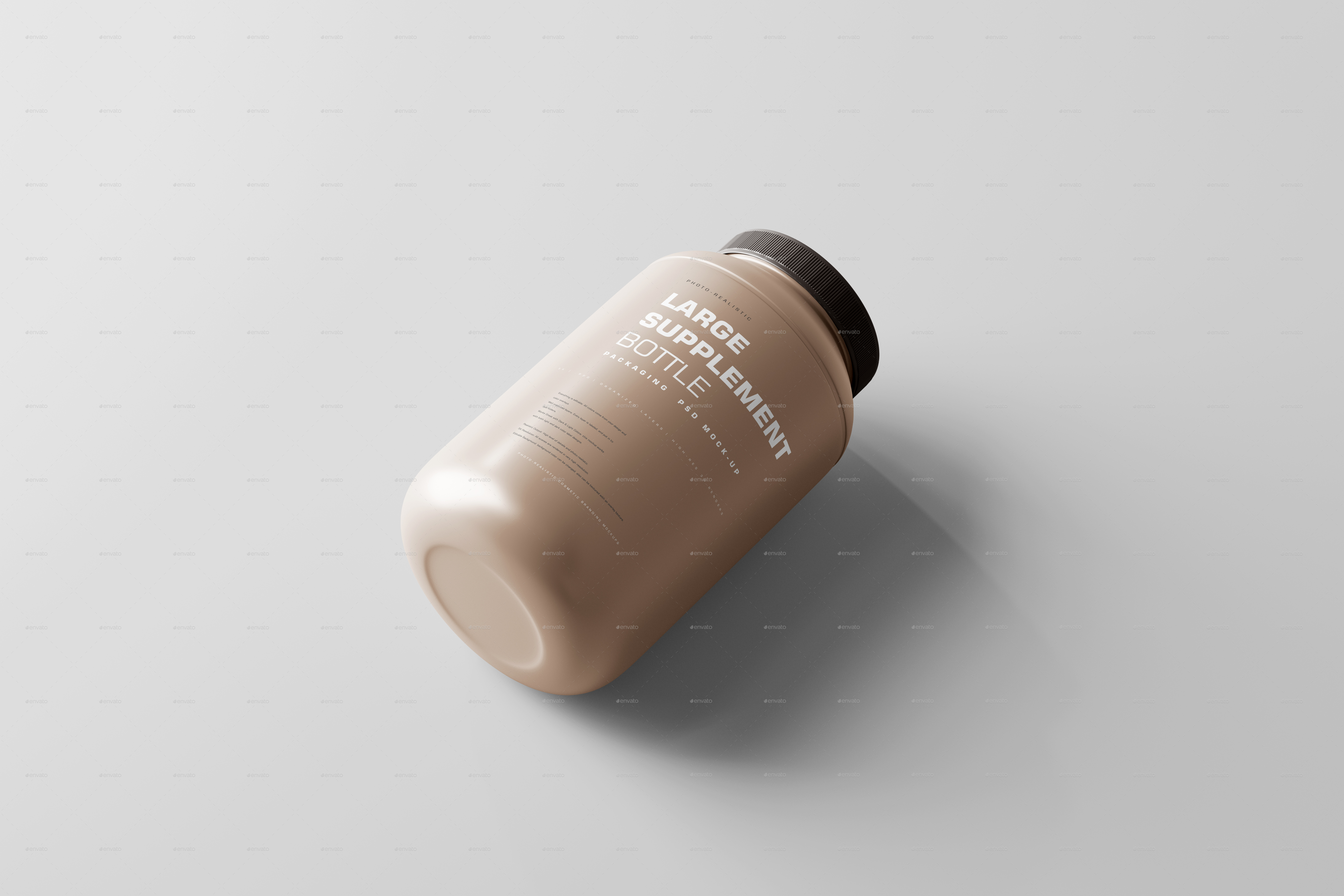 Food Supplement Plastic Jar Mockup, Product Mockups ft. container & mockup  - Envato Elements