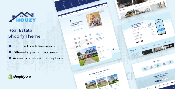 Houzy – Directory Listing, Property Marketplace Real Estate Shopify Theme