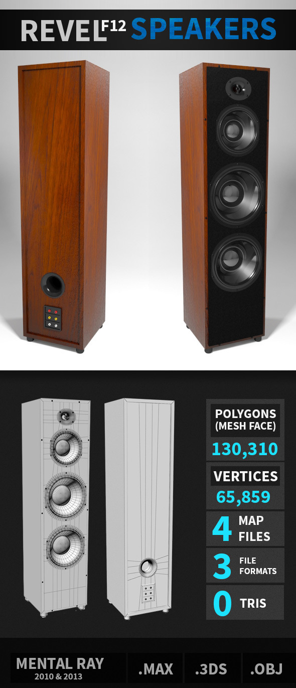 Revel F12 Speakers - 3Docean 3838664