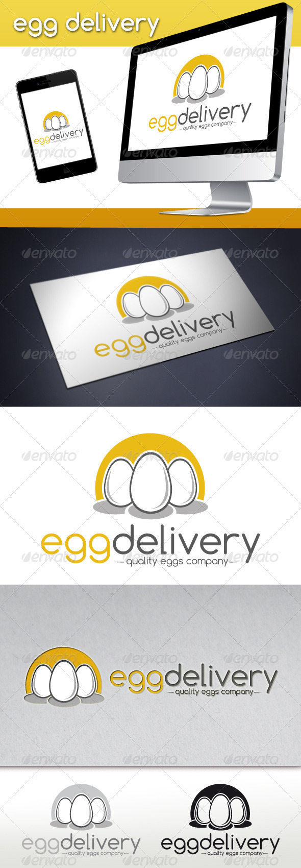 Egg Delivery Logo Template - Food Logo Templates