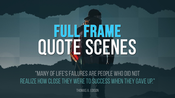 Full Frame Quote Scenes | Premiere Pro