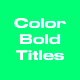 Color Bold Titles - VideoHive Item for Sale