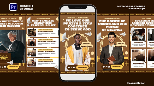 Church Instagram Stories Templates Product Promo template preview