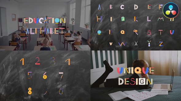 Education Art Alphabet | DaVinci Resolve