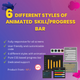 Animated Progress Bar/Skill Bar (6 different progress/skill bar)