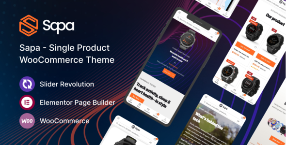 Sapa – Product Landing Page WooCommerce Theme