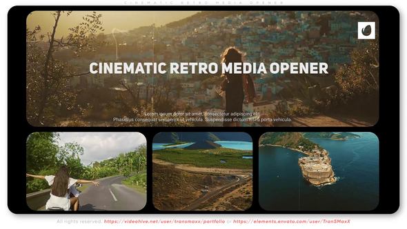 Cinematic Retro Media Opener