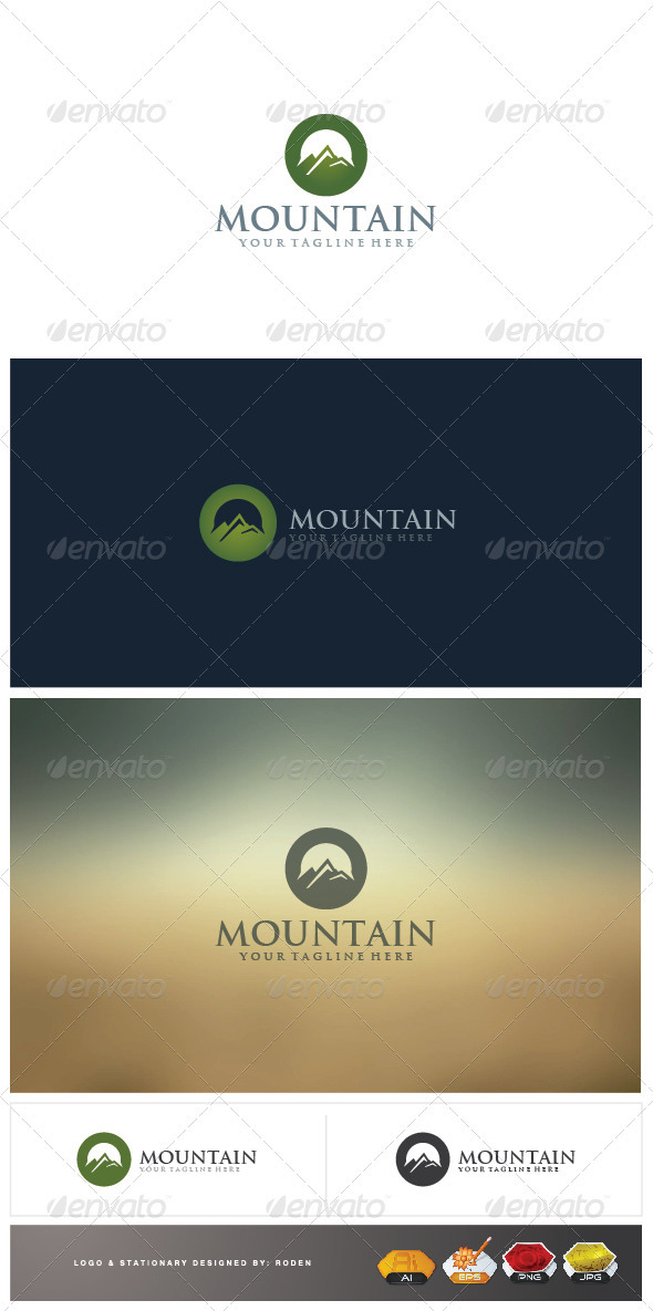 Mountain Logo - Nature Logo Templates