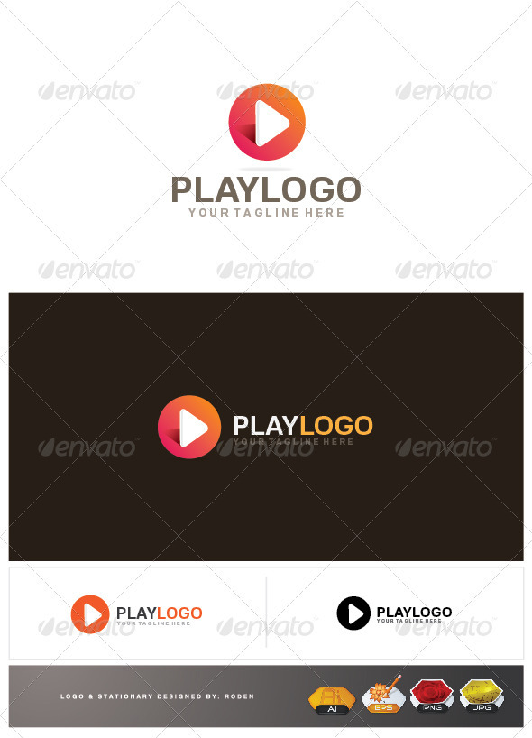 Play Logo - Vector Abstract