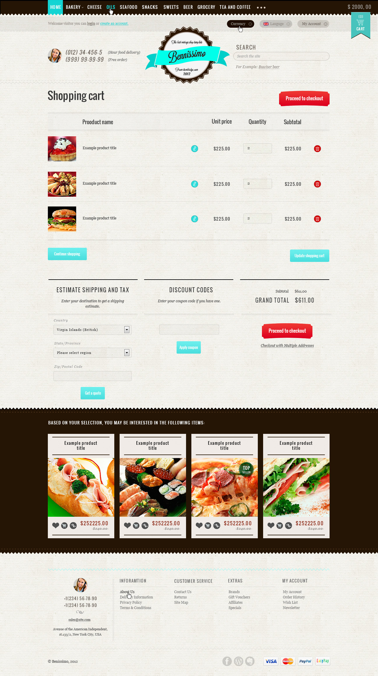 Benissimo — HTML5 & CSS3 store template by WpWay_ ThemeForest