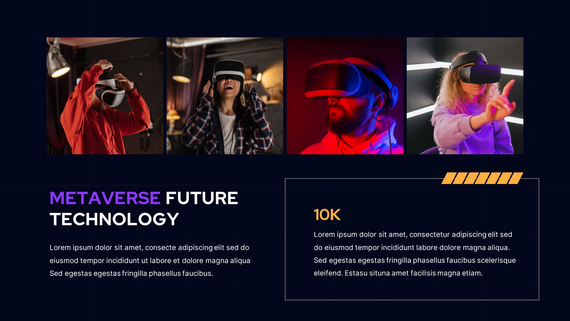 Metaverse & Virtual Reality PowerPoint Template, Presentation Templates