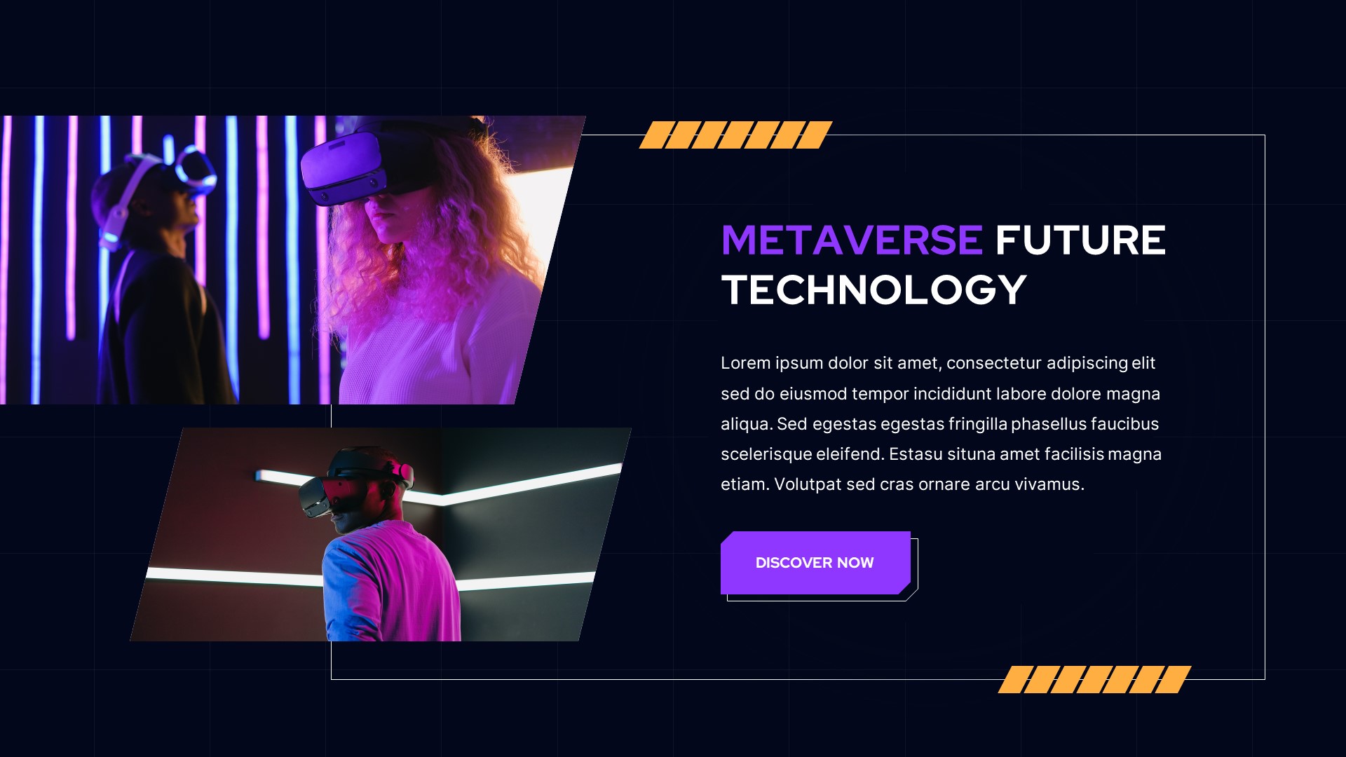 Metaverse & Virtual Reality PowerPoint Template, Presentation Templates