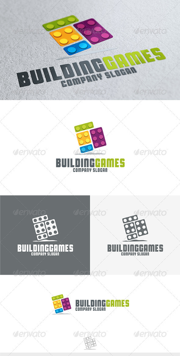 Building Games Logo - Objects Logo Templates