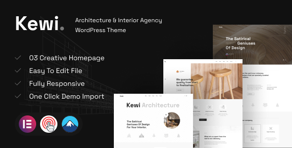 Kewi - Architecture & Interior Agency WordPress Theme