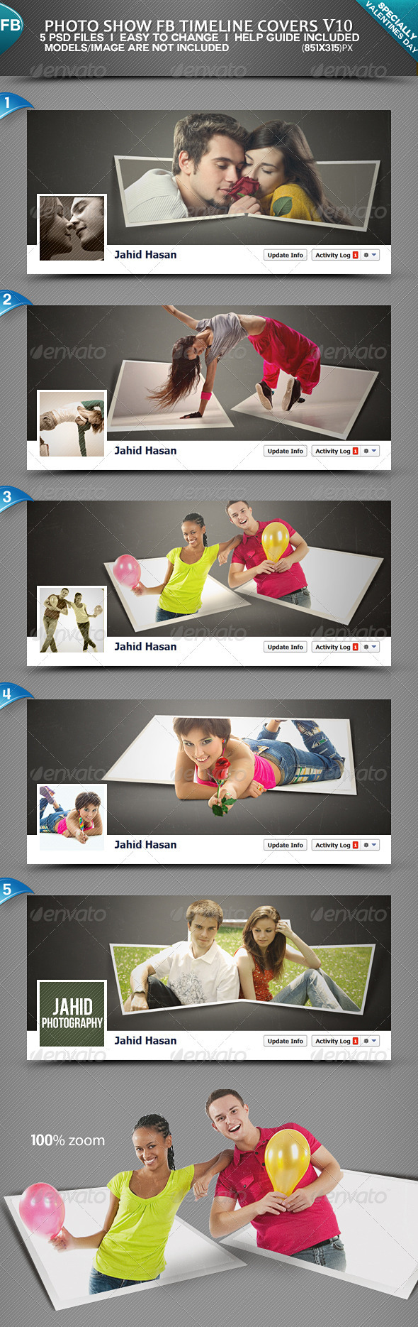 Photo Display FB Timeline Covers V10 - Facebook Timeline Covers Social Media