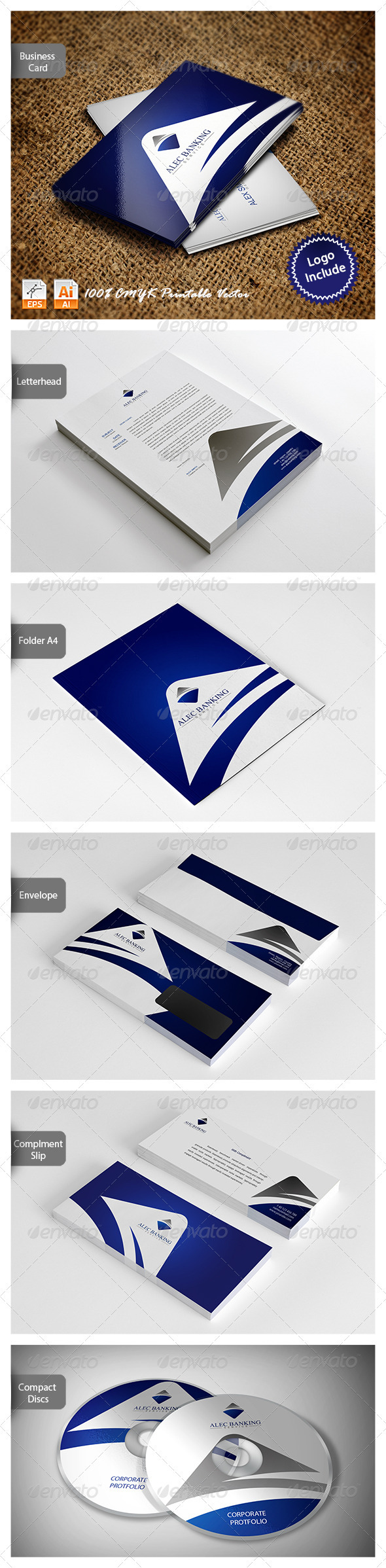 Corporate Identity - Alec Banking - Stationery Print Templates