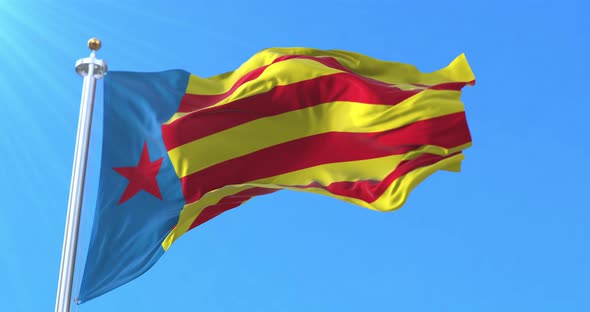 Flag of Esquerra Valenciana, Spain alt