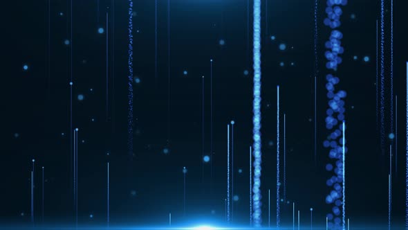 Blue Particle Light Rising Background