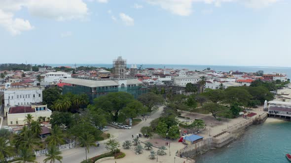 Aerial View Zanzibar Tanzania alt